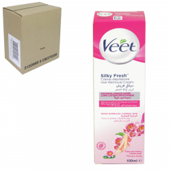 VEET HAIR REMOVAL CREAM 100ML FOR NORMAL SKIN PINK [IMPORT] X6