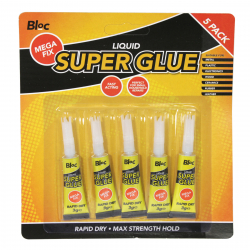 BLOC SUPER GLUE 5PKX3GM
