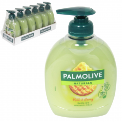 PALMOLIVE LIQUID SOAP 300ML MILK+HONEY X6